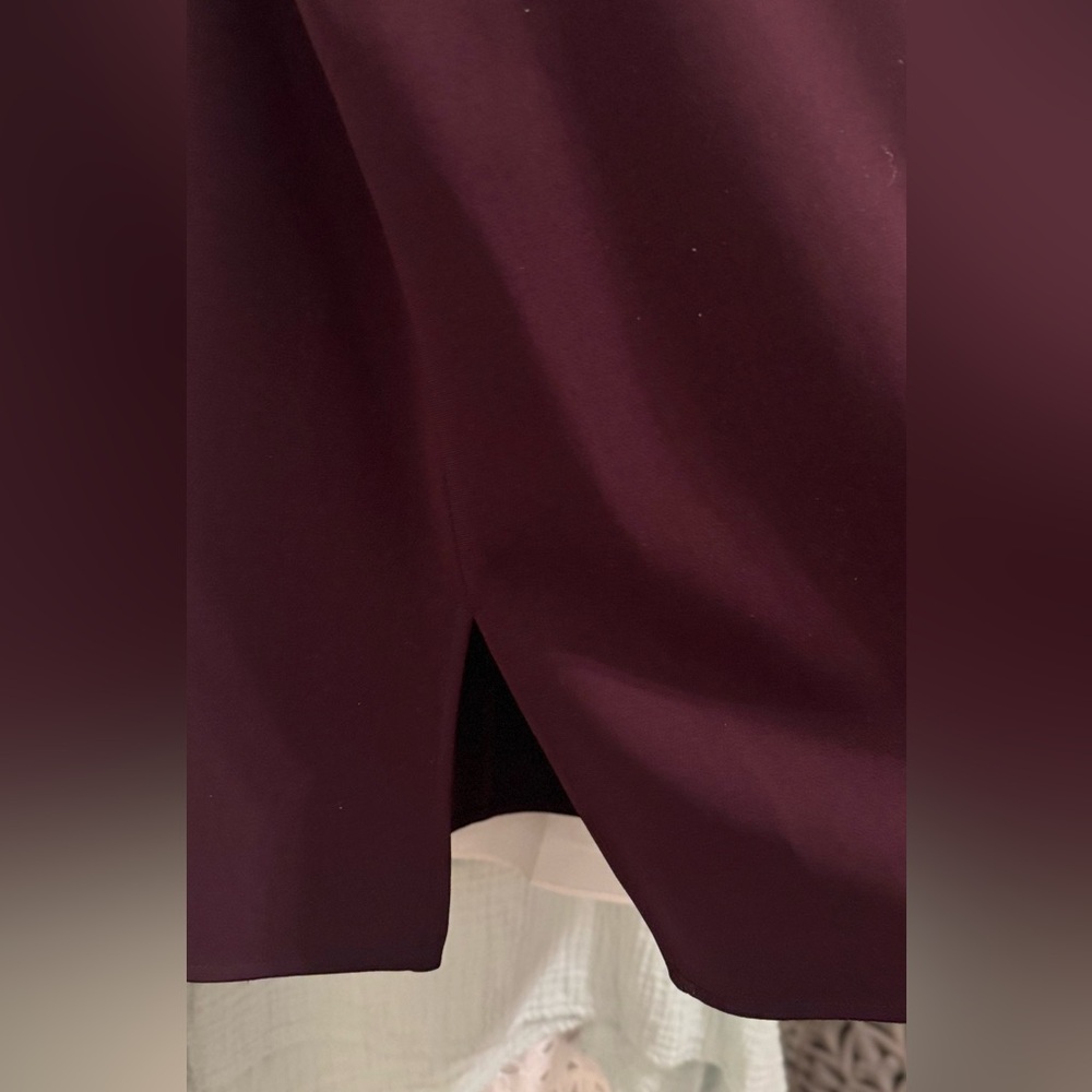 THEORY Talniza Admiral Crepe Plum Purple Sleeveless Blouse Minimalist Top - Picture 7 of 12